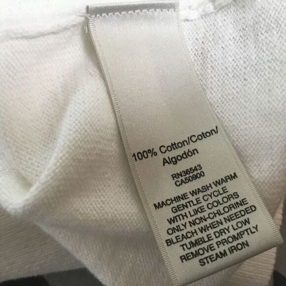 NWOT. Van Heusen Women’s Size M White Lightweight Knit Sweater Jacket - Picture 7 of 10